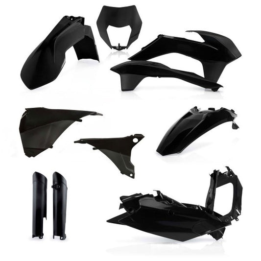 ACERBIS PLASTIC KIT KTM EXC EXCF 14-15 BLACK