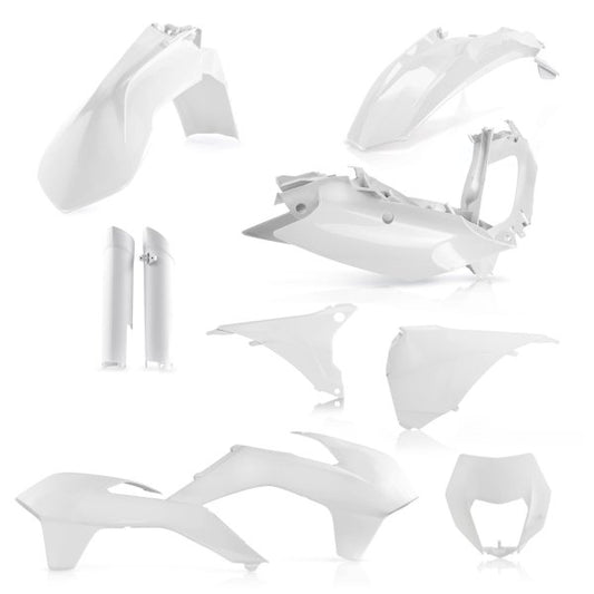 ACERBIS PLASTIC KIT KTM EXC EXCF 14-15 WHITE