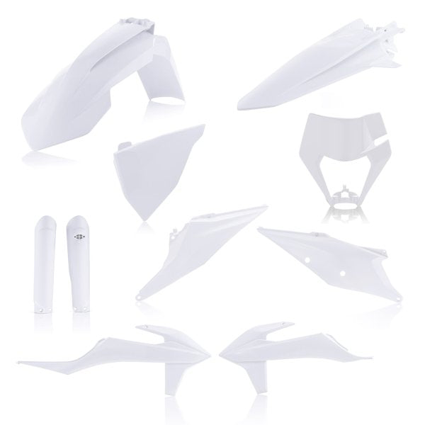 ACERBIS PLASTIC KIT KTM EXC EXCF 20-23 WHITE