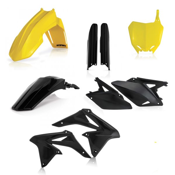 ACERBIS PLASTIC KIT SUZUKI RMZ 250 10-18 YELLOW BLACK