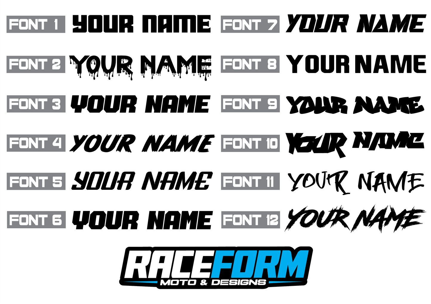 FULL CUSTOM GRAPHICS